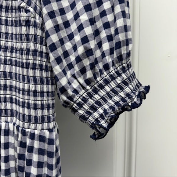Draper James Lee Ann Dress in Blue & White Gingham - Picture 6 of 11